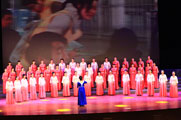 学校领导参加中华孝文化旅游节演唱会